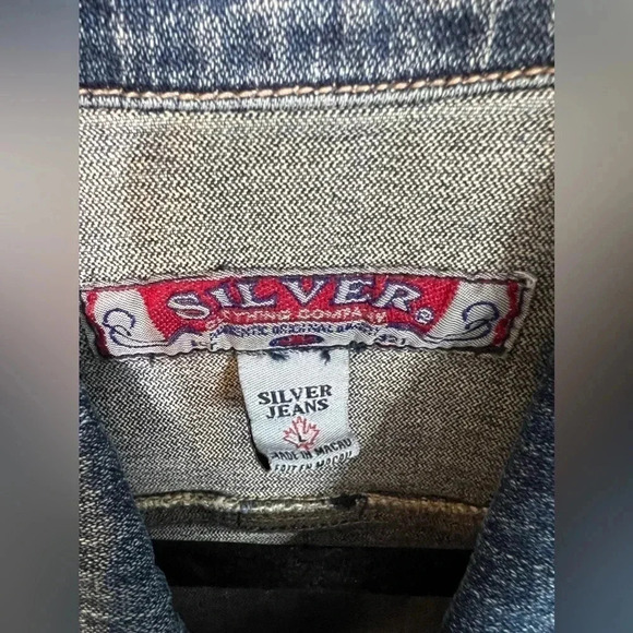 Silver Jeans Jean Jacket - Large - Picture 3 of 5
